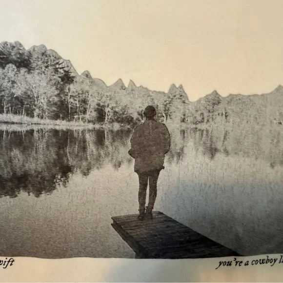 Taylor Swift "cowboy like me" crewneck sweatshirt, from the evermore album. XL. - Picture 4 of 7